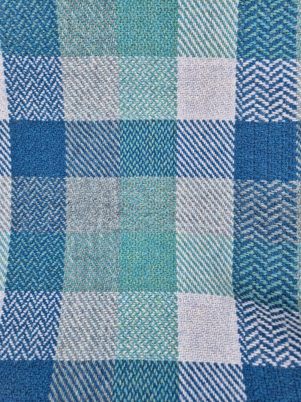 Sličica: Two Sisters Lambswool Tweed Blanket with furry lining!