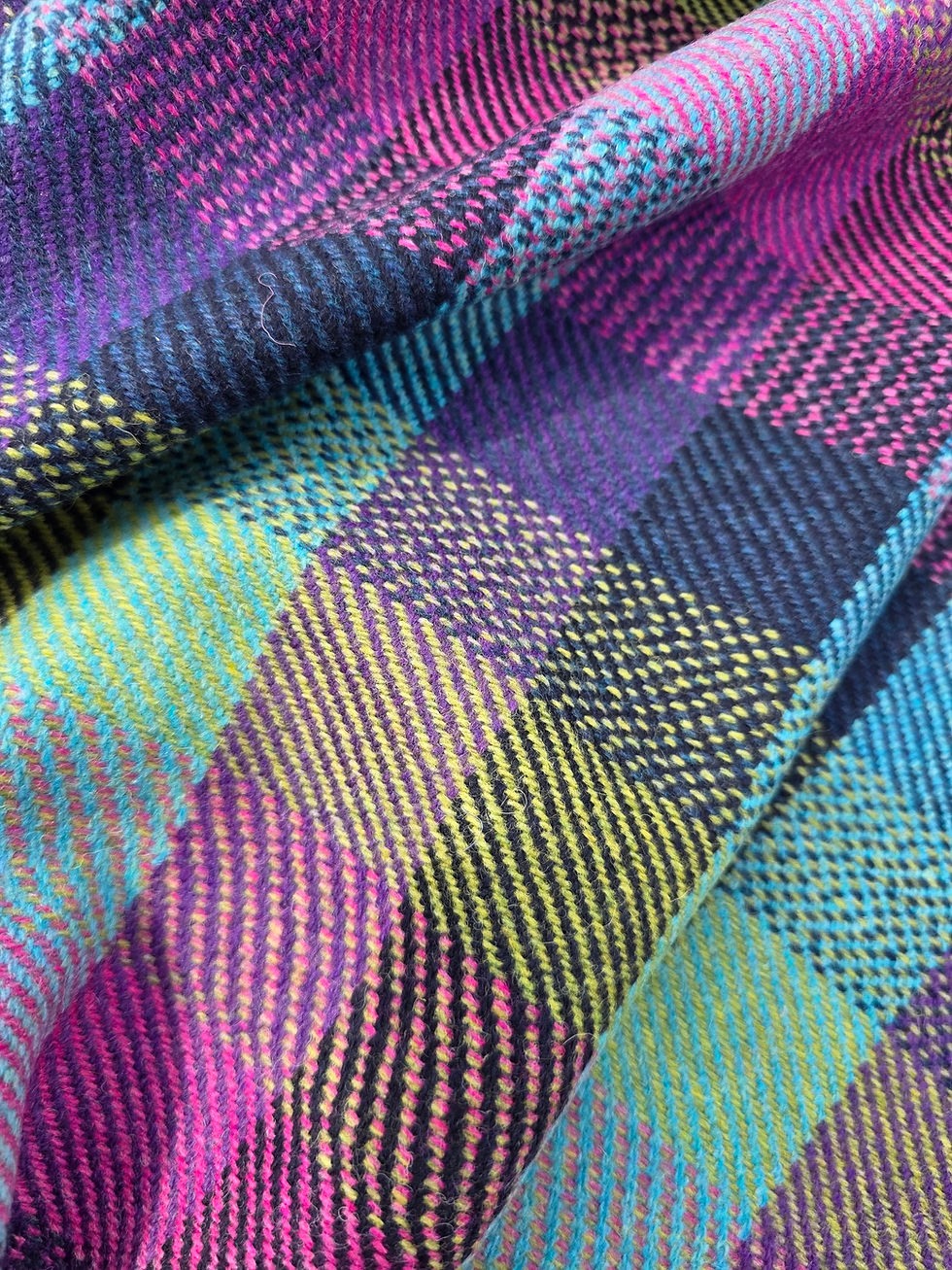 Thumbnail: Three Sisters Tweed Fabric - Aurora Check #3