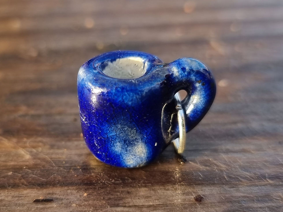 Миниатюра: Mini Ceramic Mug earrings 