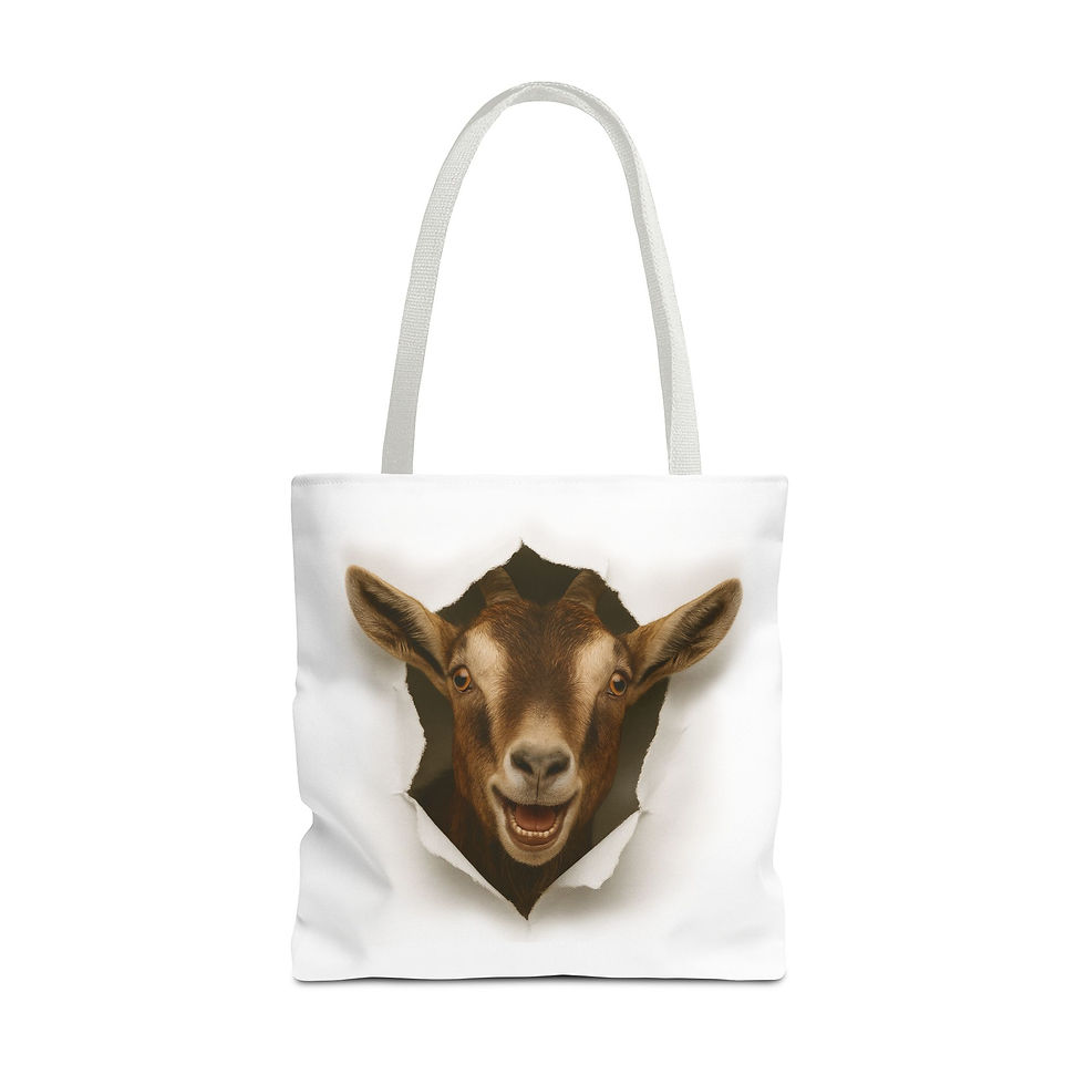 Thumbnail: Funny Goat Tote Bag, Totes My Goat