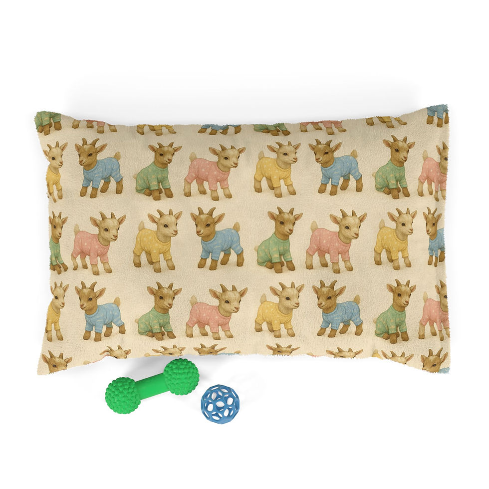 Thumbnail: Baby Goats in PJs Pet Bed for Baby Goats, Dogs, and Cats