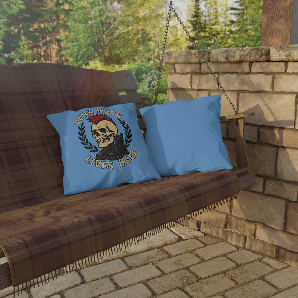 Thumbnail: Punk Rock Outdoor Pillows, Decorative Throw Cushions, 