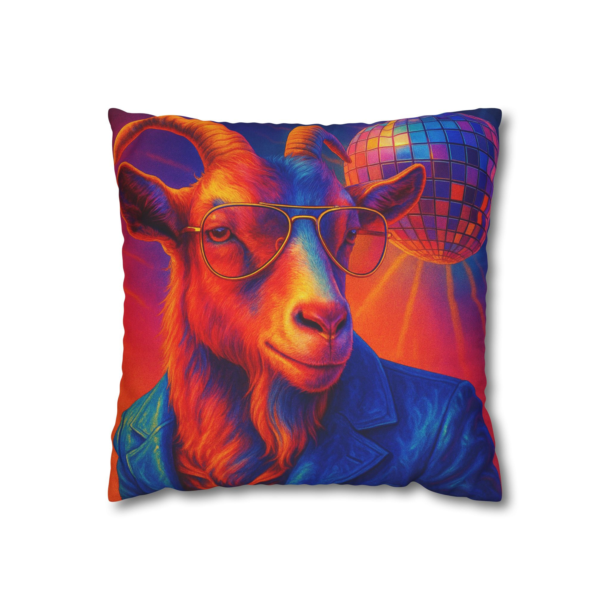 Disco Goat Pillowcase for Throw Pillows