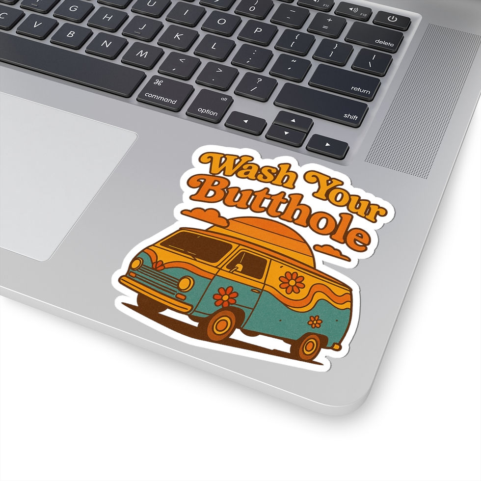 Thumbnail: Wash Your Butthole Kiss-Cut Sticker