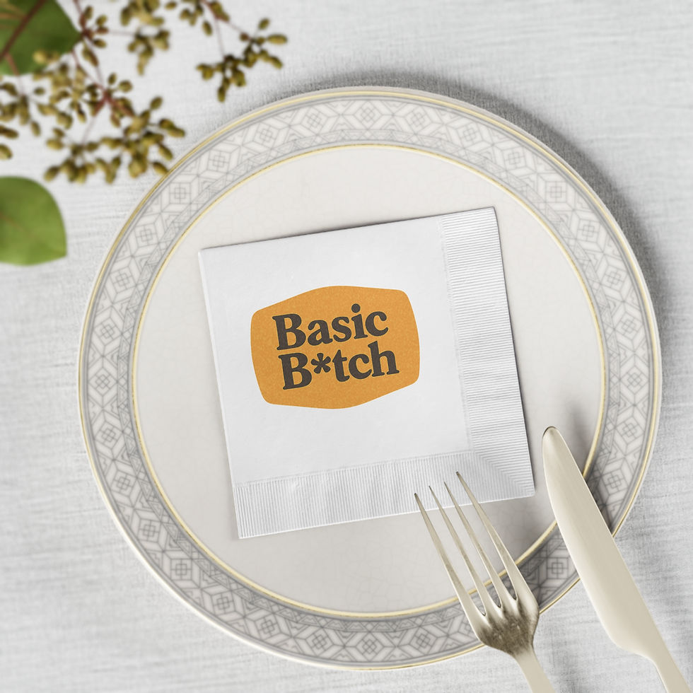 Thumbnail: Basic B*tch Coined Napkins 