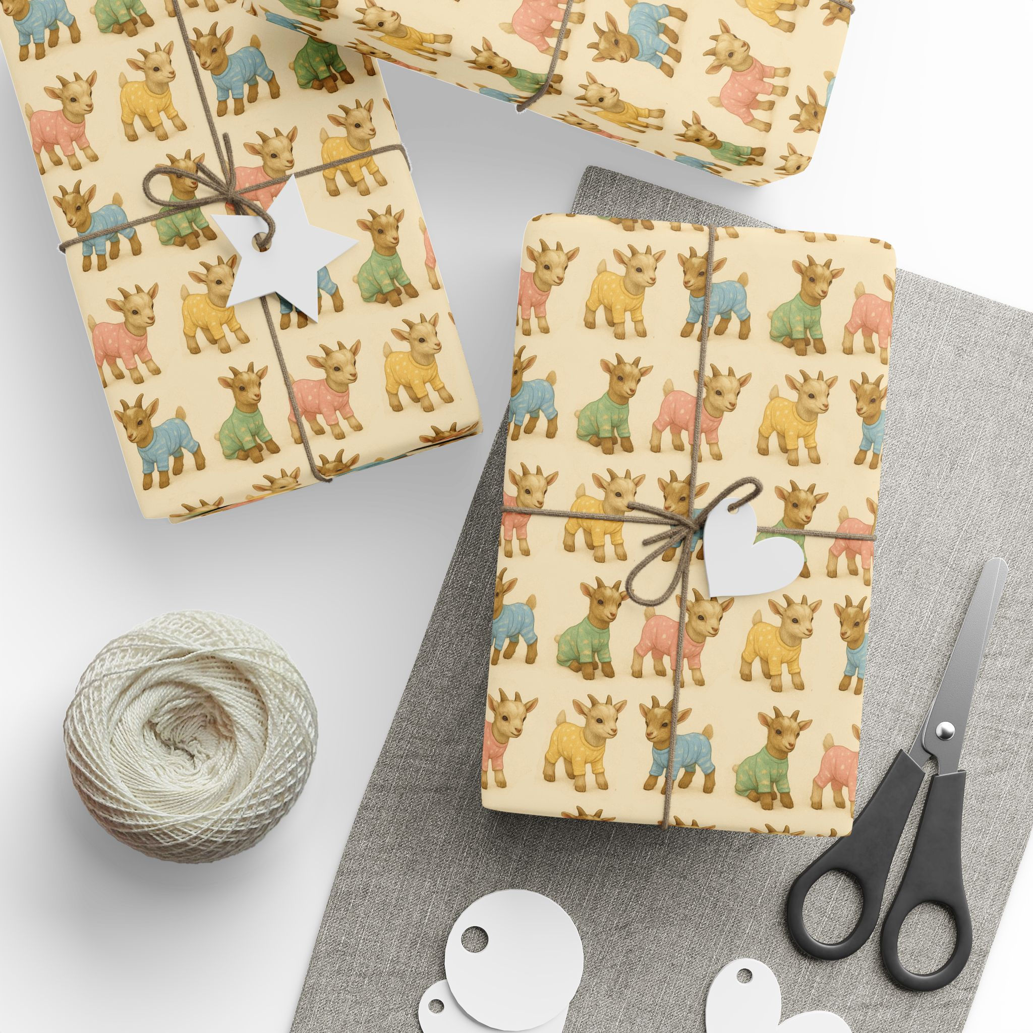 Baby Goats in Pajamas Wrapping Paper – Baby Goats in PJs Gift Wrap