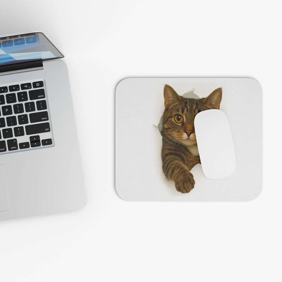 Thumbnail: Cat and Mouse | Mouse Pad - Tabby Cat