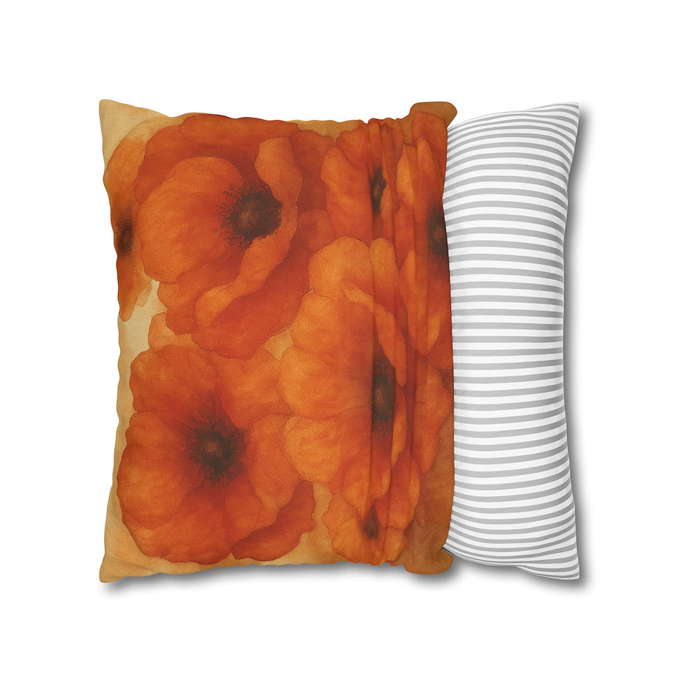 Thumbnail: Poppy Garden – Embers & Petals Collection, Pillowcase #7
