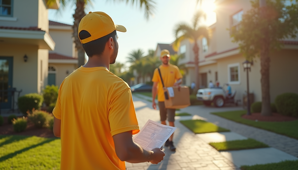 Unlock Your Customer Base with Arrow's Expert Door-to-Door Flyer Distribution in Florida