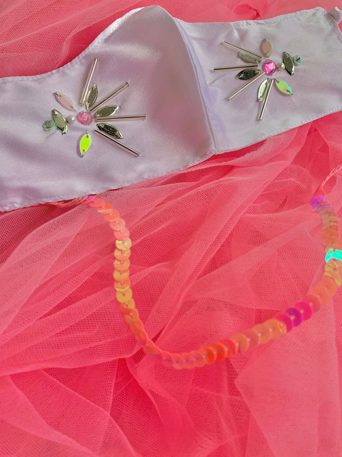 Reusable Glassbeads and sequin handwork FaceMask