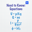 Equations to Memorise (OCR A) - Quiz.001