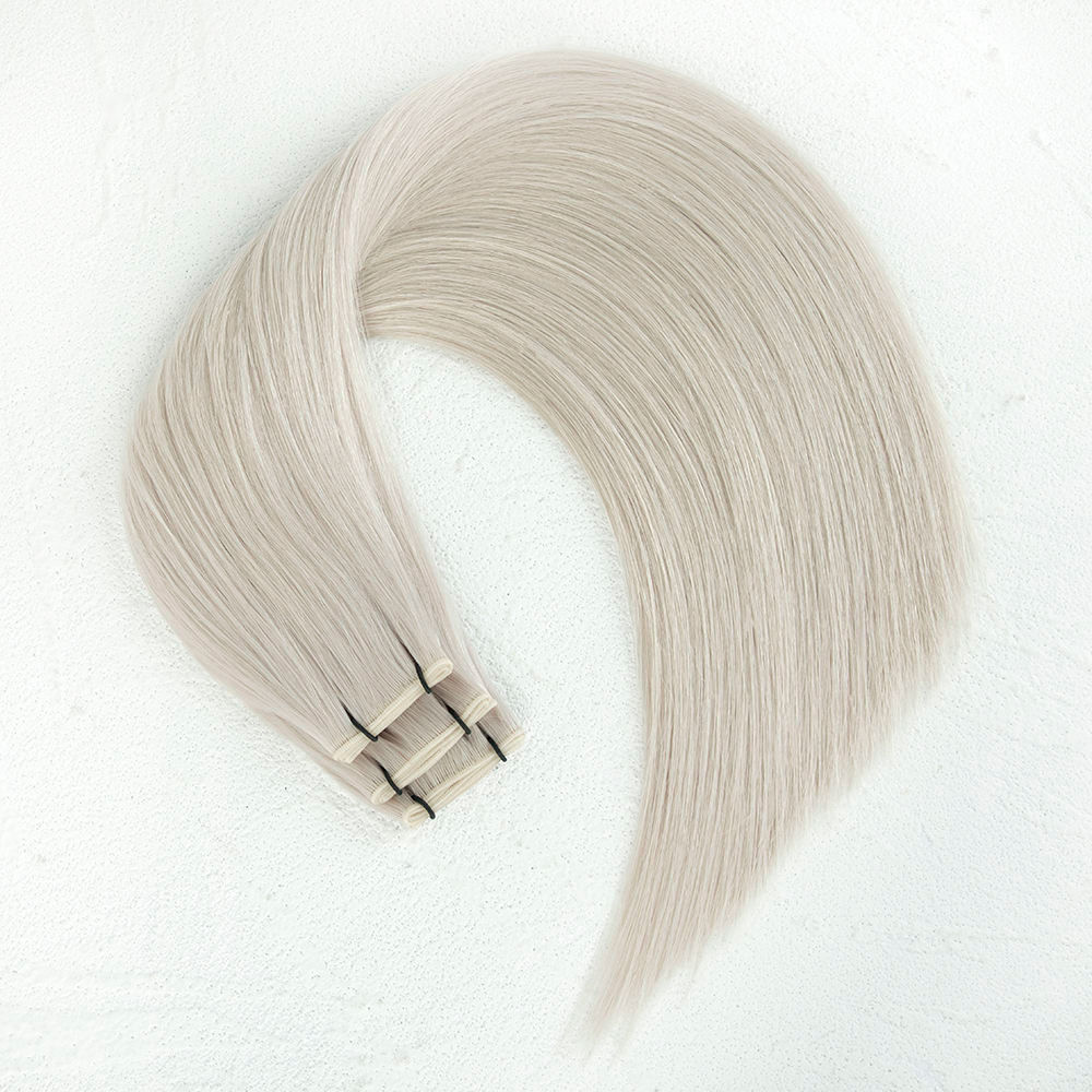 Extensions Genius Weft #1006 Blond Polaire Pur & Reflets Nordiques— BBG