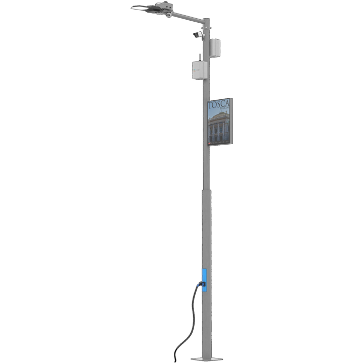 Smart public pole