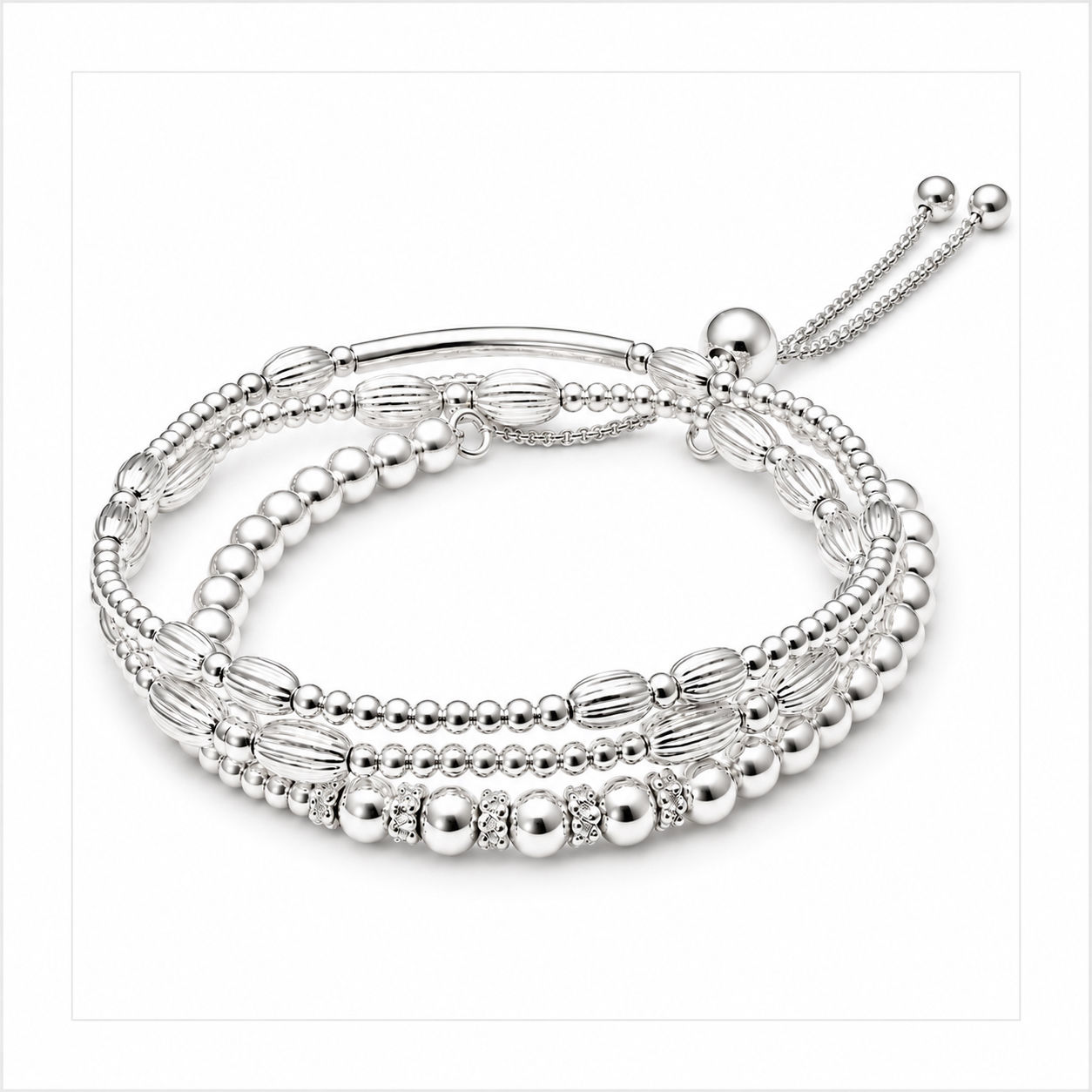 Éternelle Silver Bracelet Set
