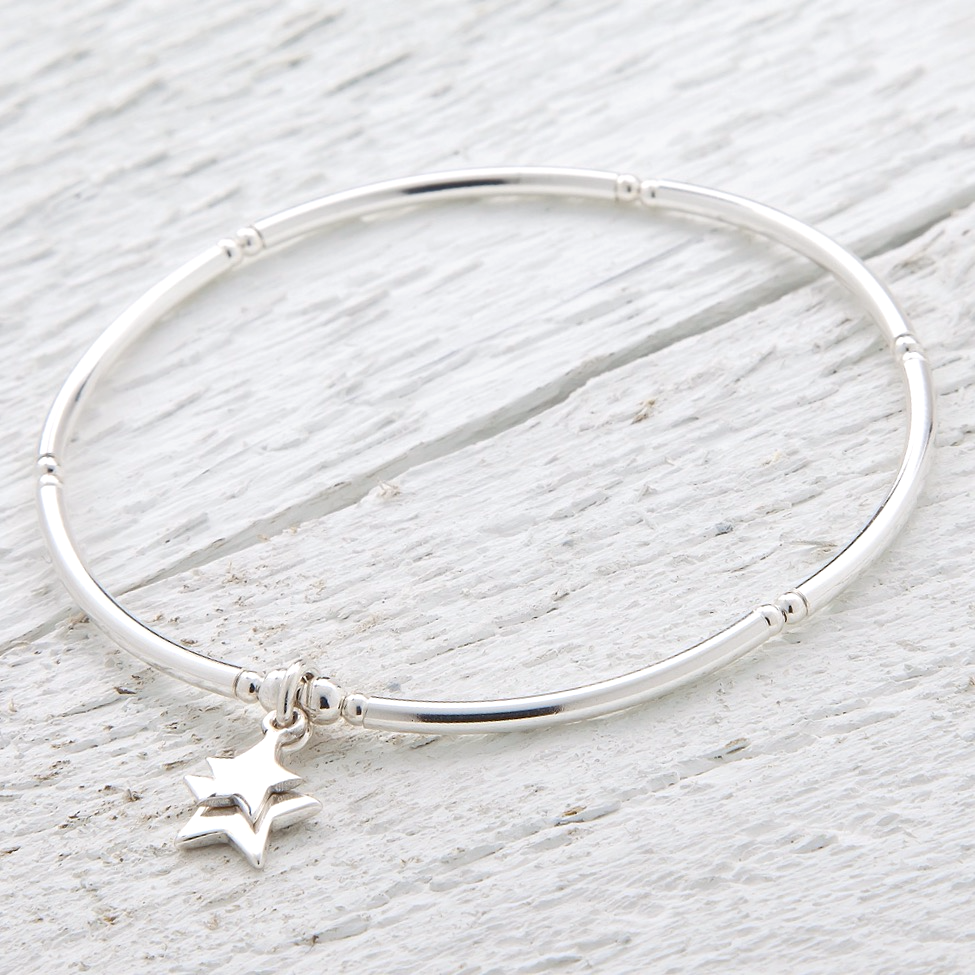 Cassiopeia Silver Star Bracelet