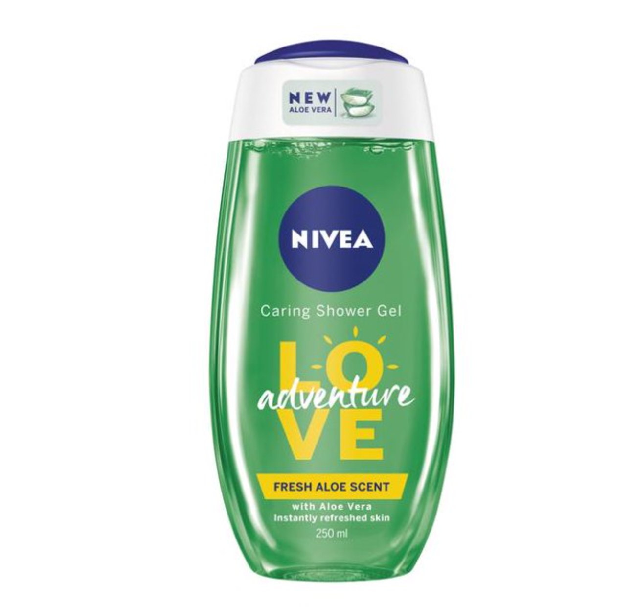 NIVEA Shower Gel LOVE Green Adventure Aloe Vera Body Wash 250ml