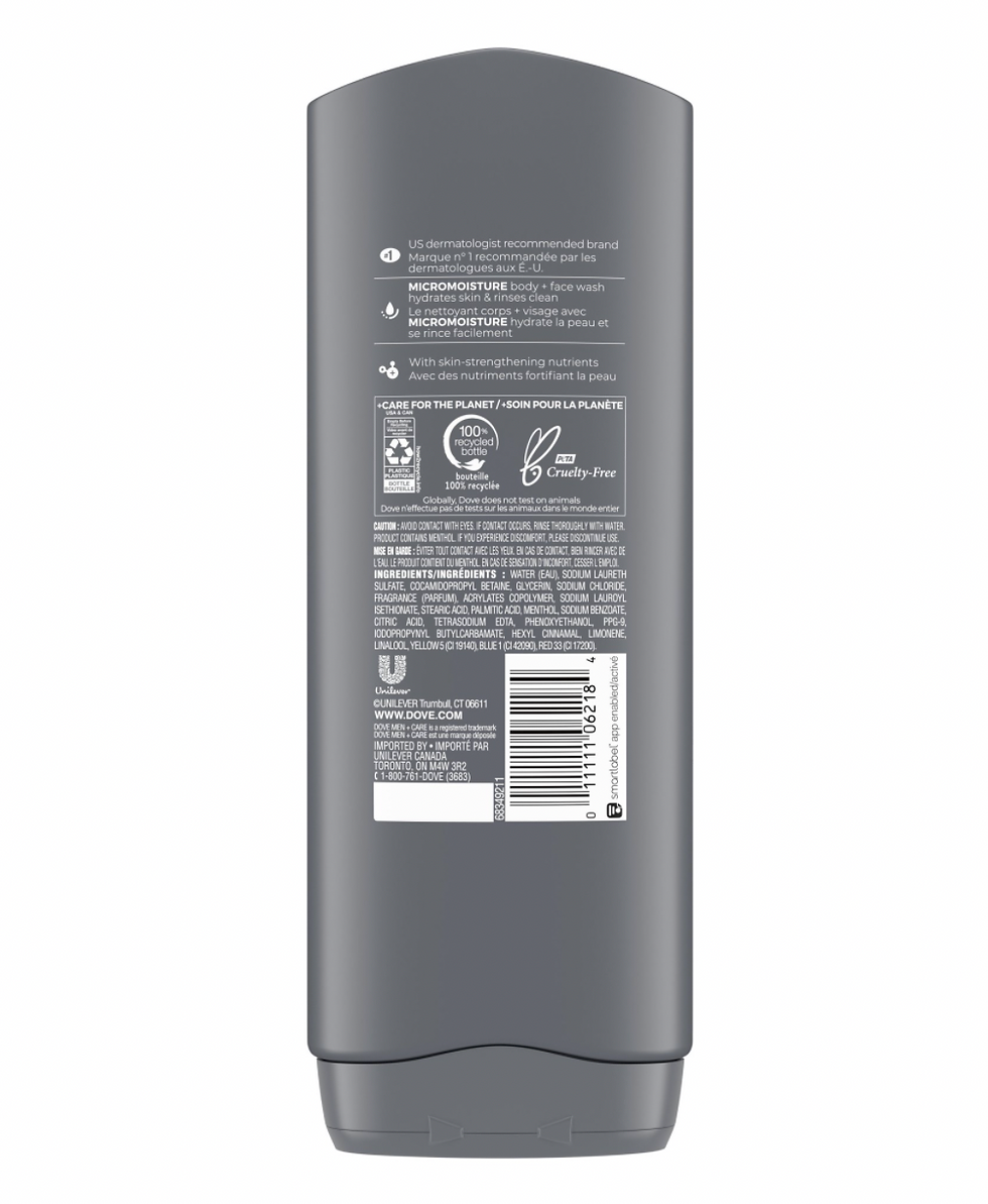 Thumbnail: Dove Men+Care Body Wash and Face Wash Extra Fresh Cleanser That Effectively Wash