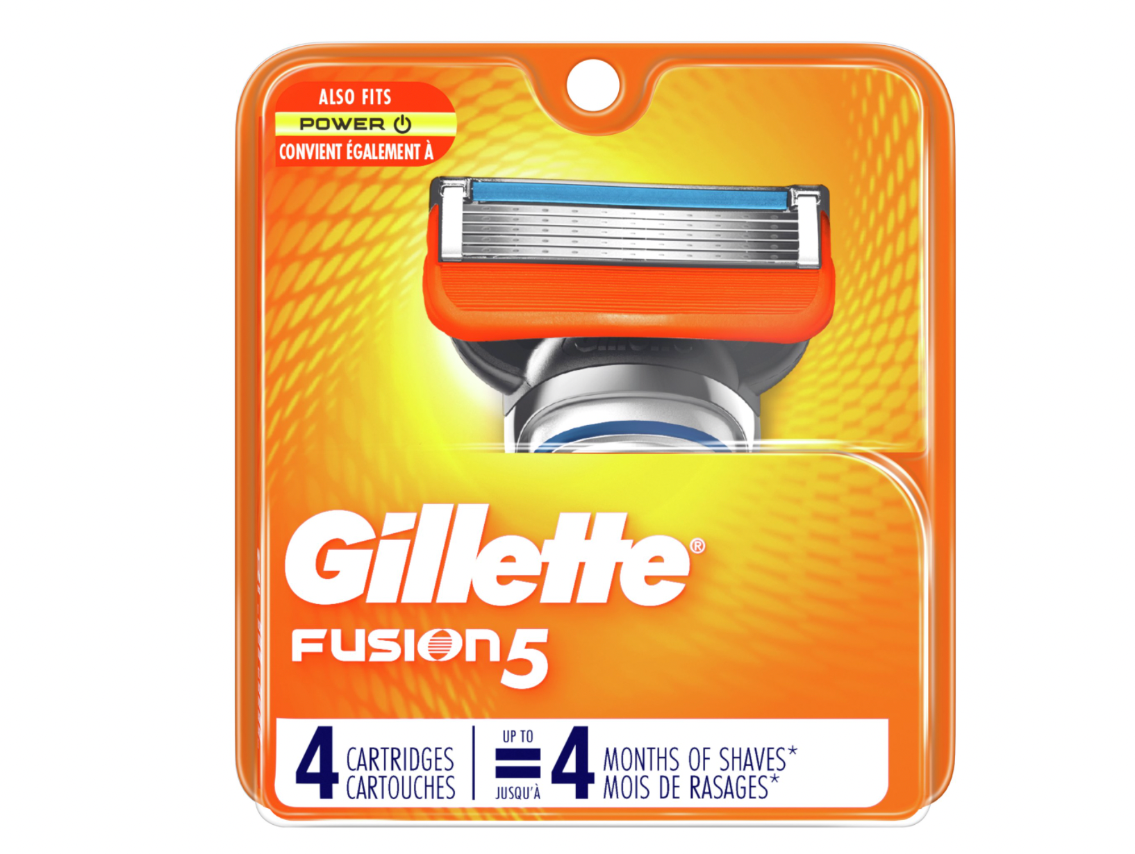 Gillette Fusion5 Men's Razor Blade Refills, 4 Count