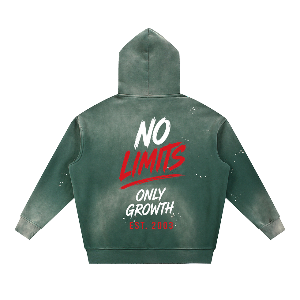 Thumbnail: Vintage Washed Frayed Fleece Hoodie