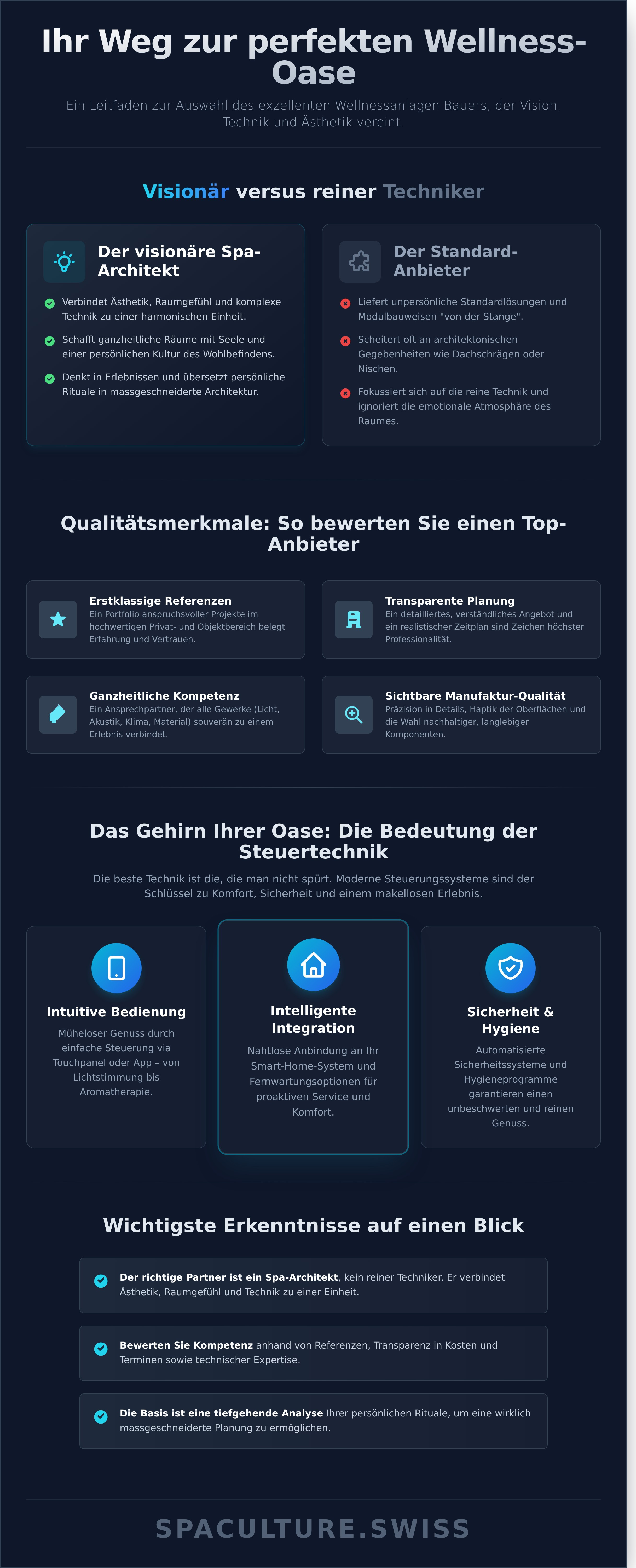Wellnessanlagen bauer infographic - visual guide