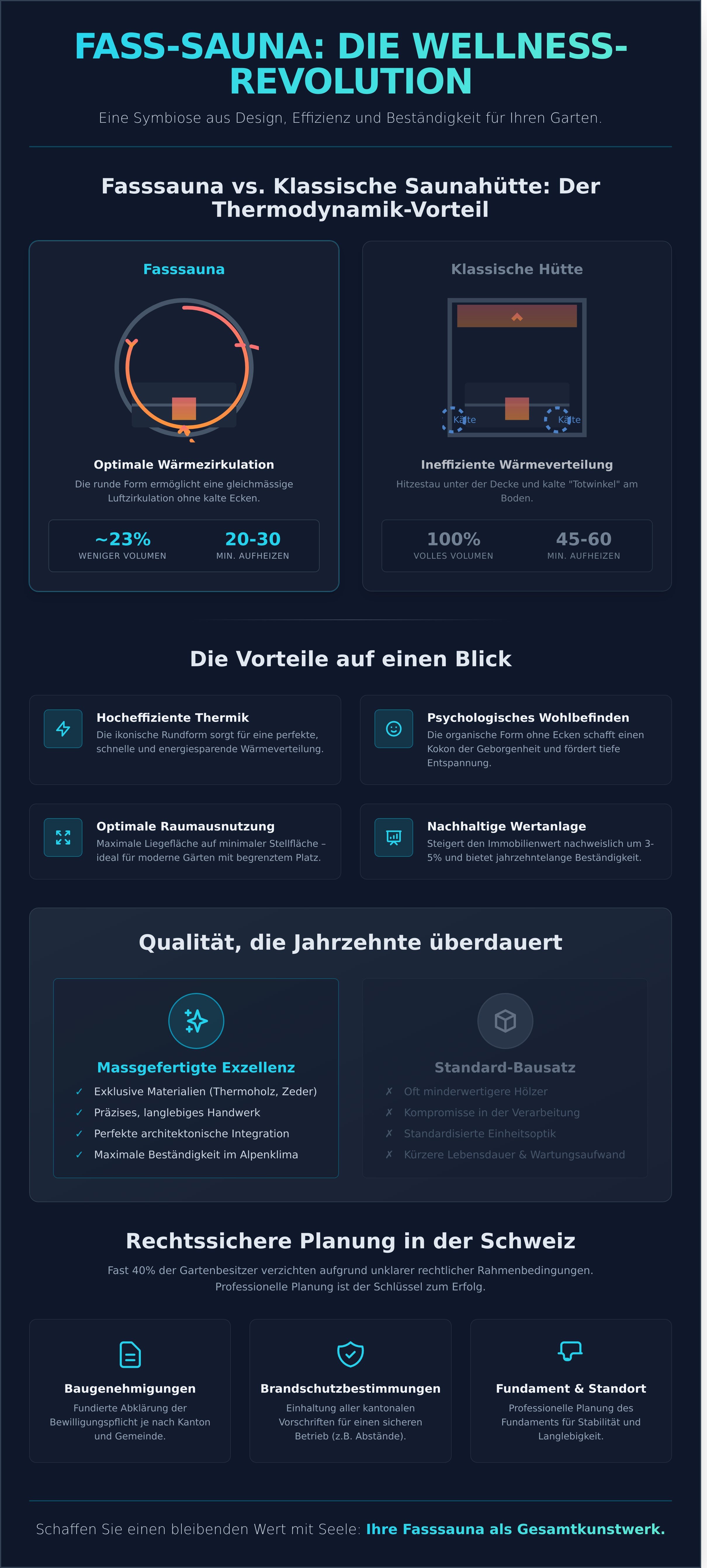 Fasssauna infographic - visual guide