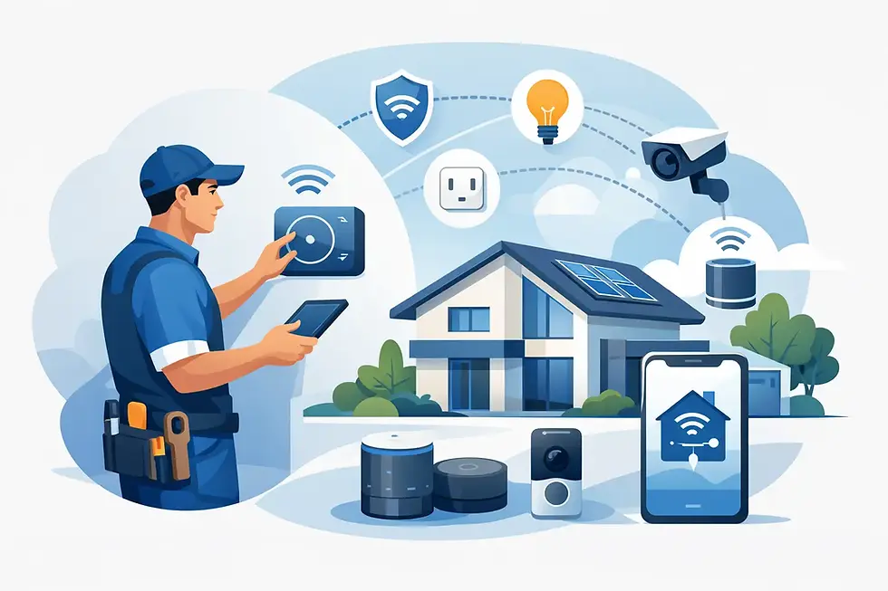 Smart Home Installation durch Elektriker