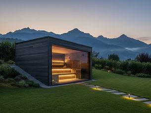 Aussensauna im Garten modern gestalten: Architektur trifft Wellness-Kultur