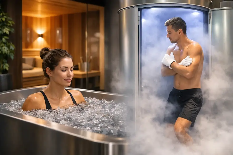 Eisbad oder Kryotherapie im Premium-Spa