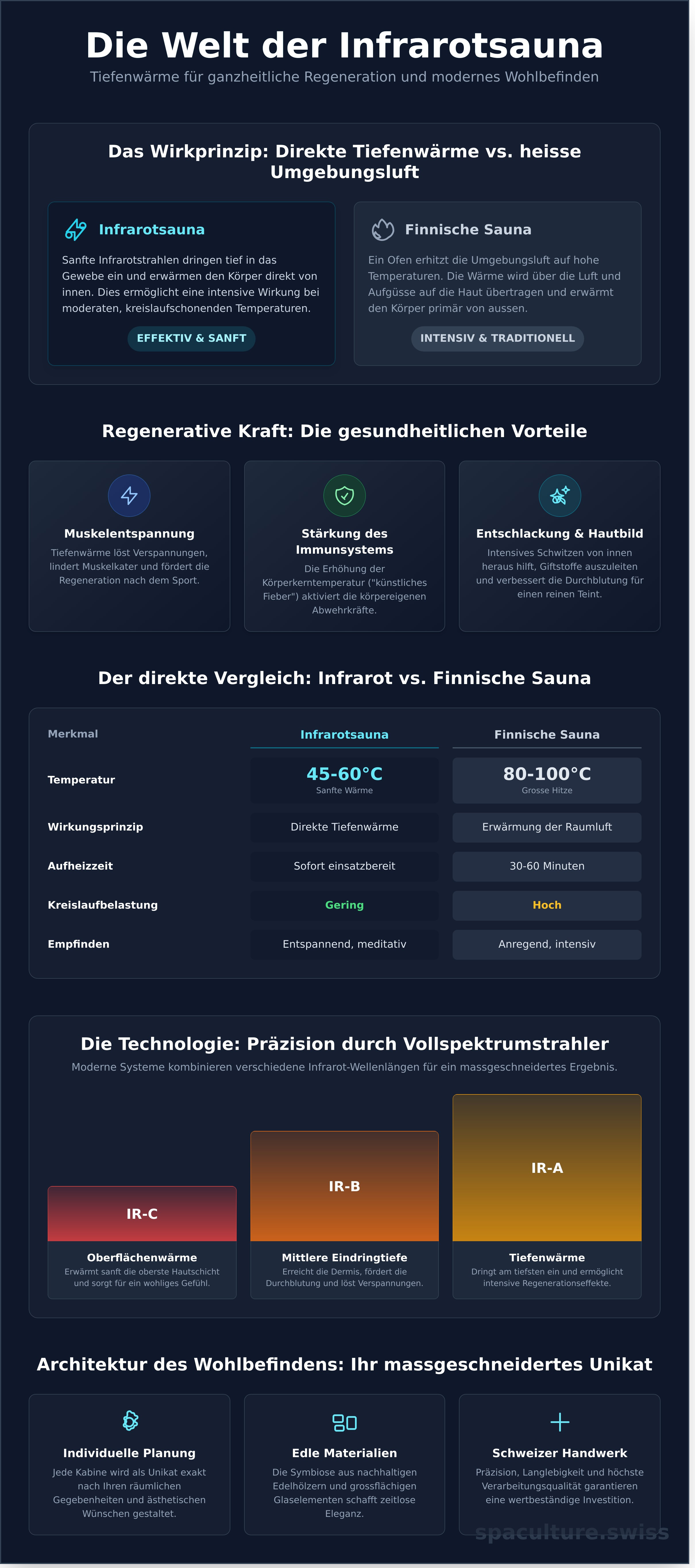 Infrarotsauna vorteile infographic - visual guide