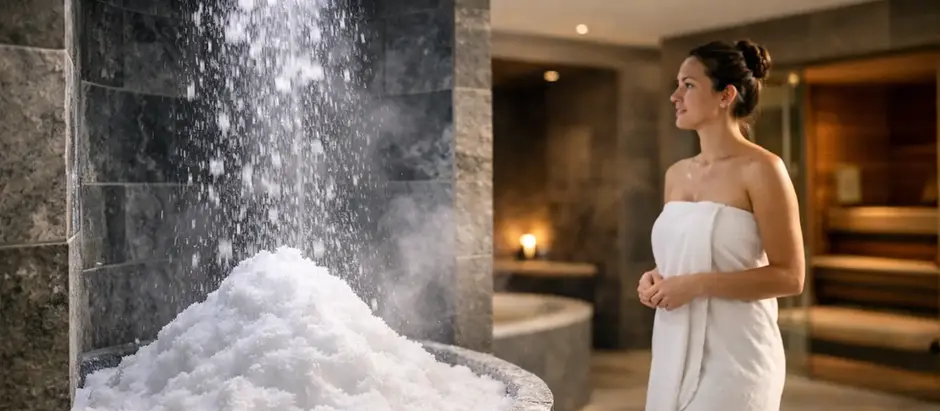 Wie funktioniert eine Schneedusche im Spa?
