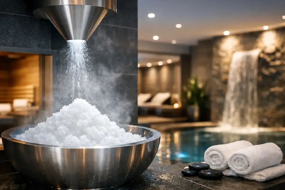 Schneedusche für Spa Anlage richtig planen