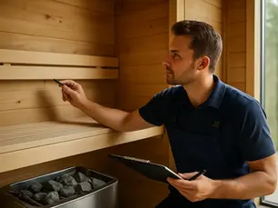 Sauna Wartung Checklist für sicheren Betrieb