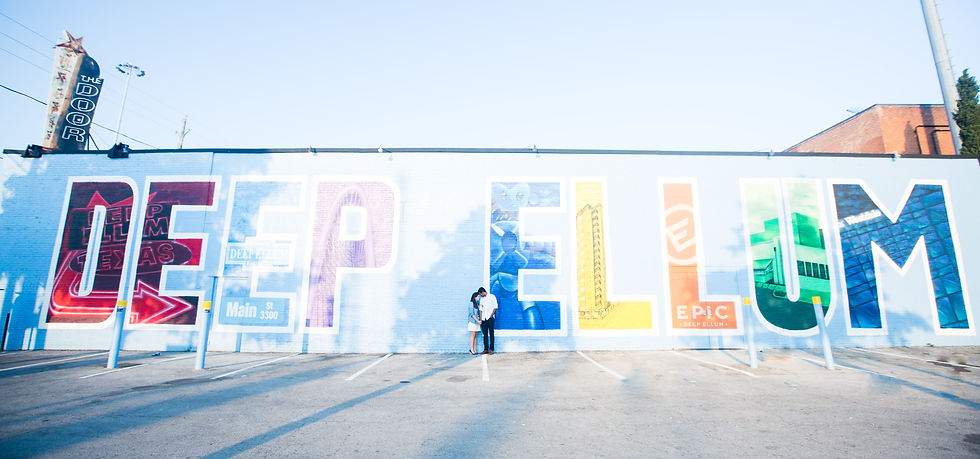 Dallas Deep Ellum Engagement Photoshoot Sree & Ann