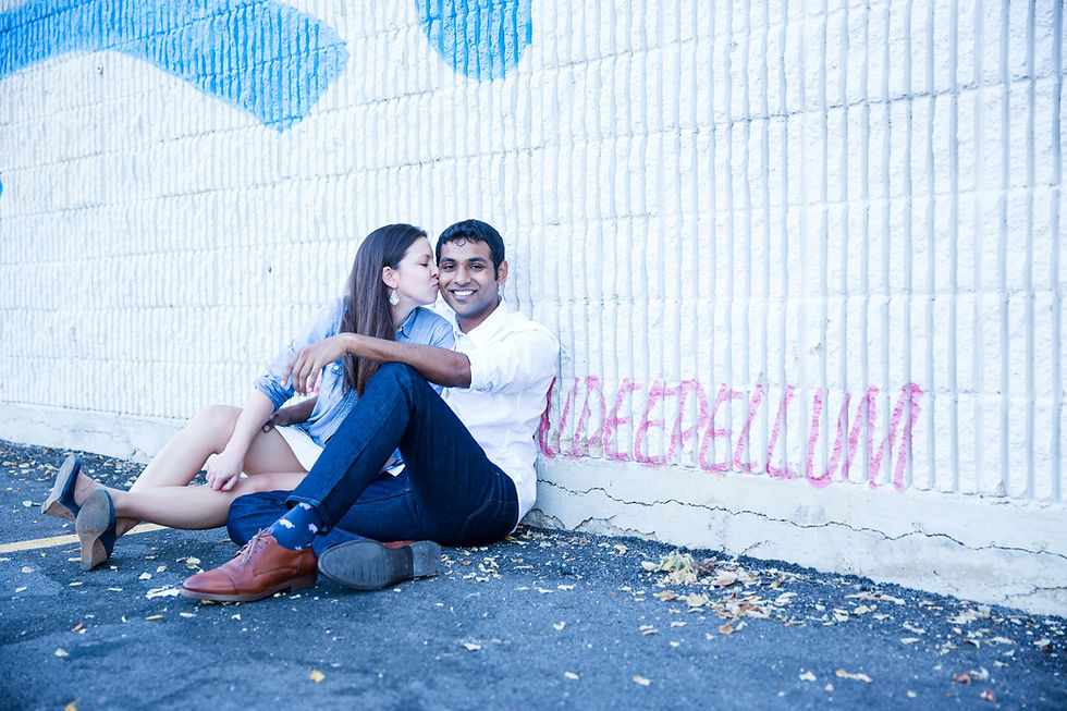 Dallas Deep Ellum Love Engagement Photoshoot Sree & Ann