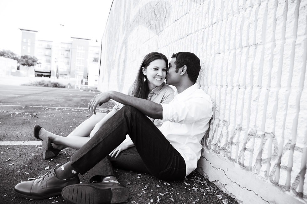 Dallas Deep Ellum Engagement Photoshoot Sree & Ann