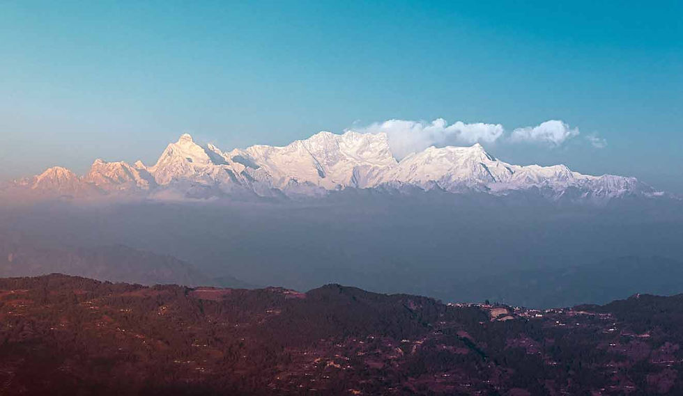 ডুয়ার্সের উত্তরে হিমালয় ও ভুটানমুখী পাহাড়ি অঞ্চল, উত্তরবঙ্গ