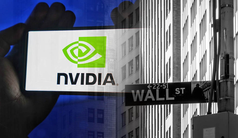 Nvidia headquarters logo representing the company's stock decline amid valuation concerns and increasing competition in the AI semiconductor market.