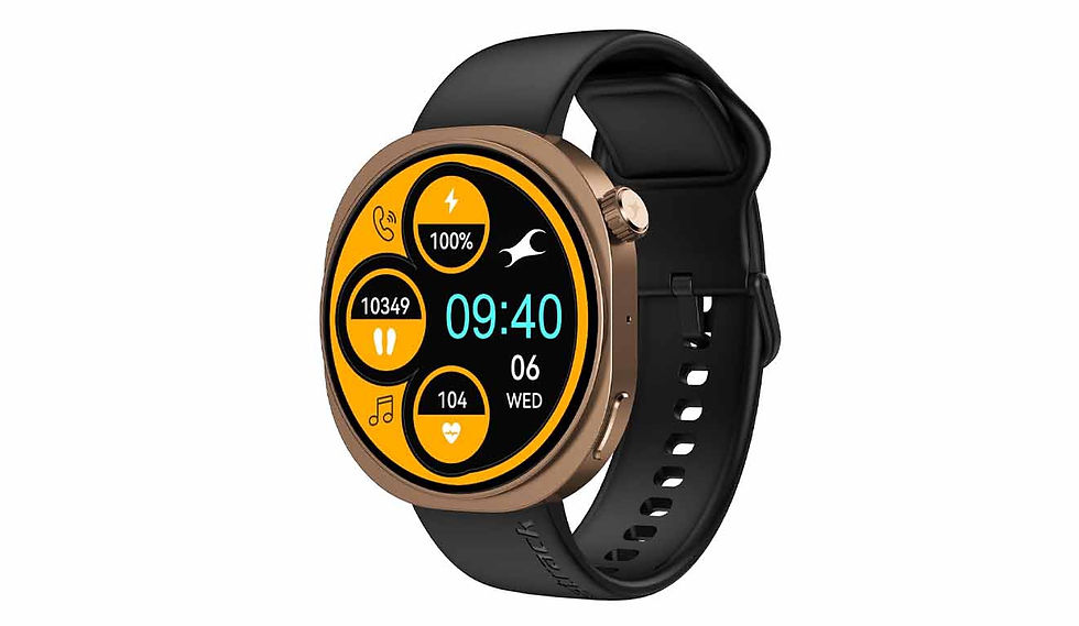 Fastrack Revoltt R3 Pro AMOLED smartwatch with black strap