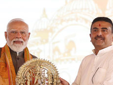 Prime Minister Narendra Modi addressing a public gathering during his West Bengal visit in June 2026