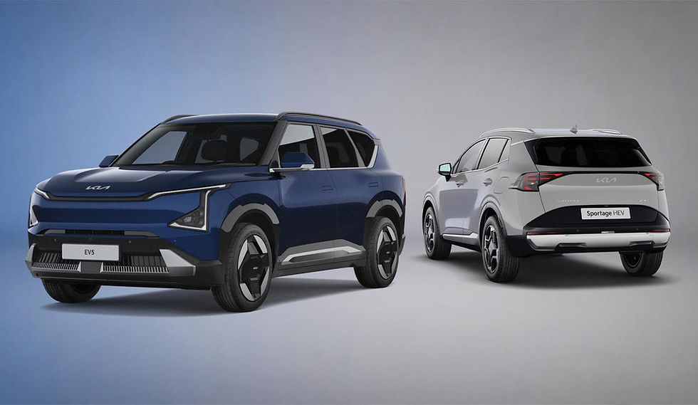 Kia EV5 and Sportage Storm special-edition SUVs unveiled in the UK
