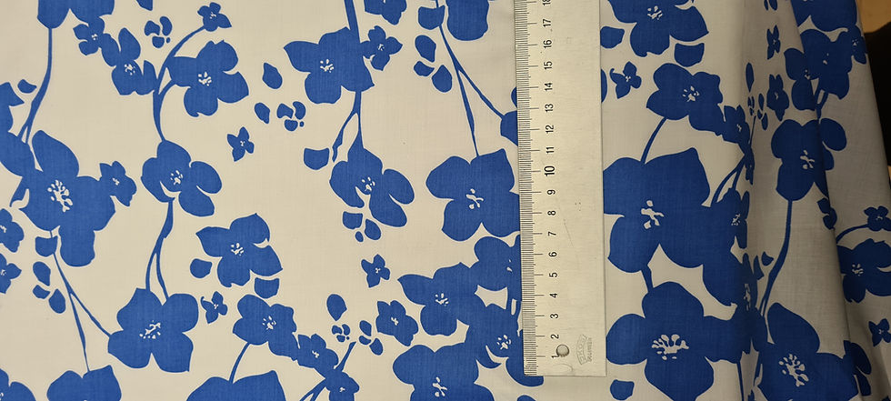 Miniaturbild: Baumwolle "blaue Blume"