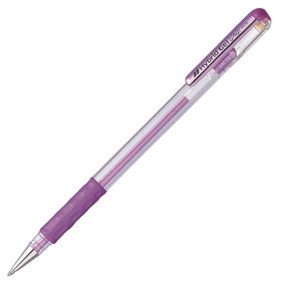 Thumbnail: Hybrid Gel Grip Metallic Gel Pen 0.8mm (K118M)
