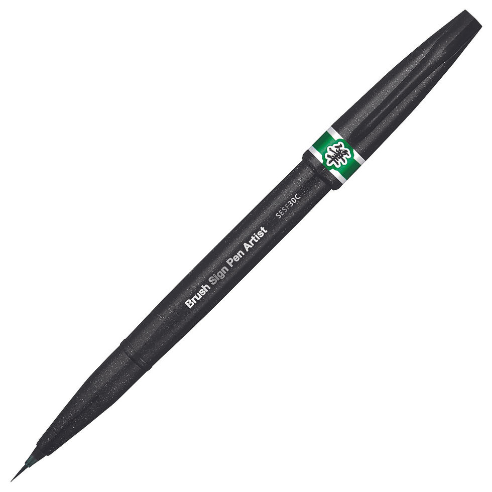Thumbnail: Brush Sign Pen Artist 6 Assorted Colour Wallet (SESF30C-6)
