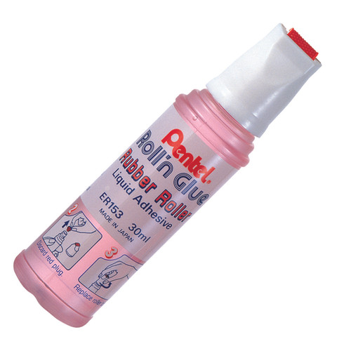 Roll'n Glue Rubber Roller Glue 30ml (ER153) Pentel Australia