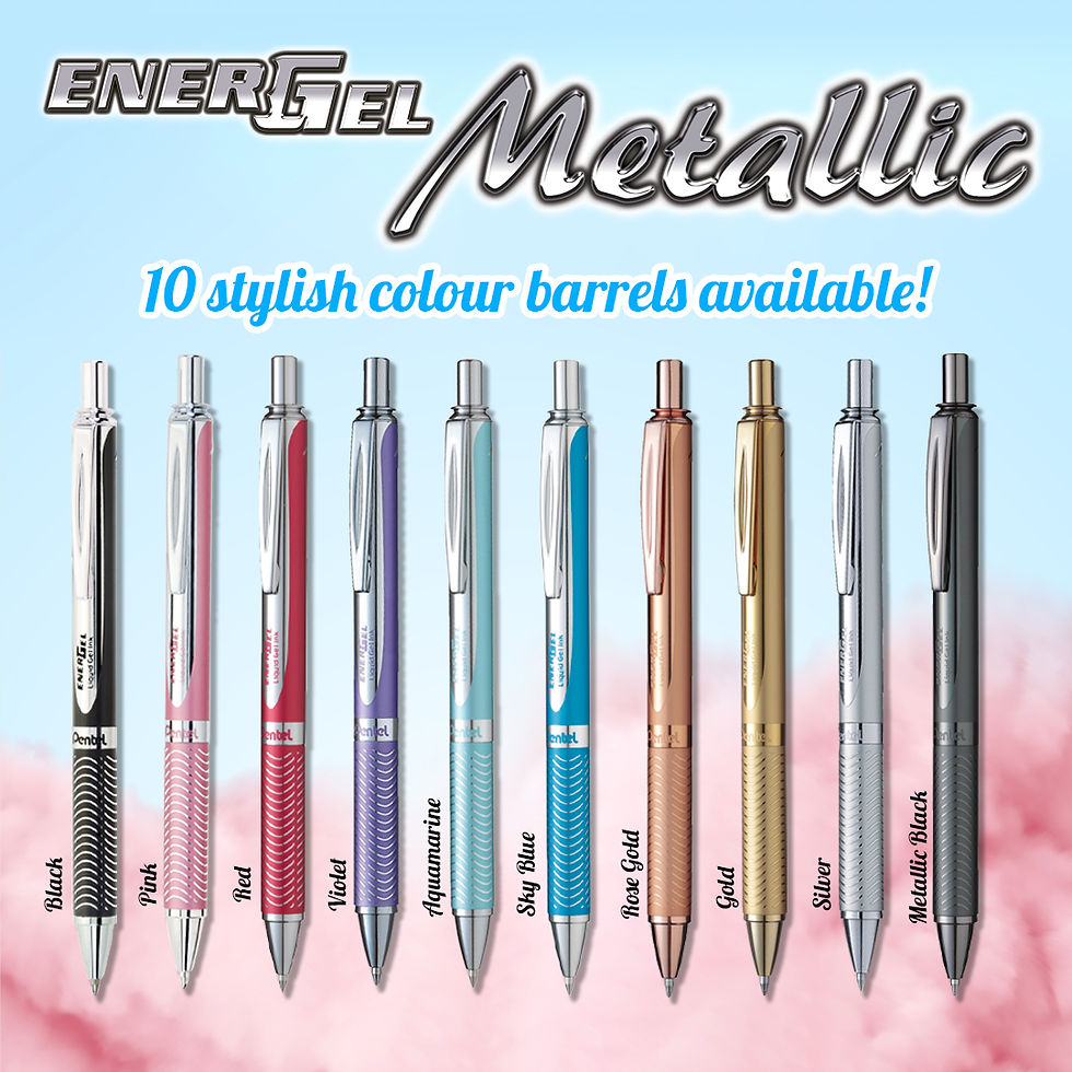 Thumbnail: Energel Metallic Liquid Gel Pen 0.7mm in a Premium Case (BL407-PBOX)
