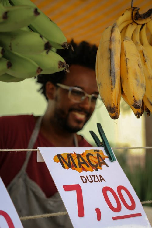 Foto profissional grátis de alimento, bananas, close