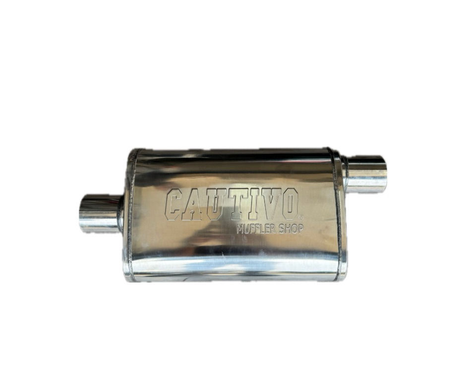 MUFFLER CAUTIVO ACERO PULIDO