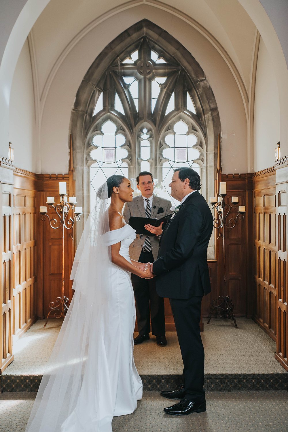 Just Married Elopement at Skinner Chapel