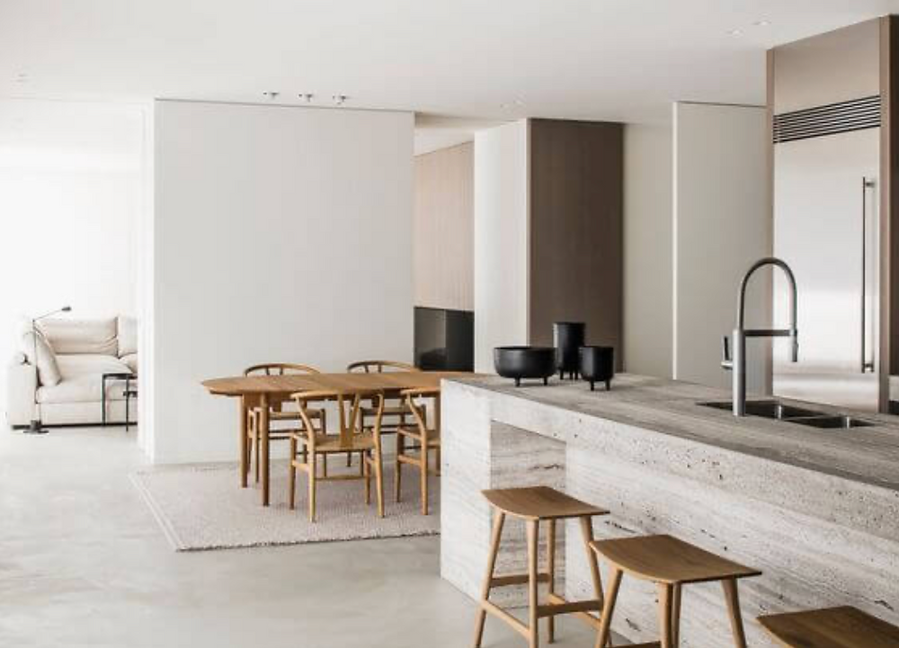 Natural materials kitchen design