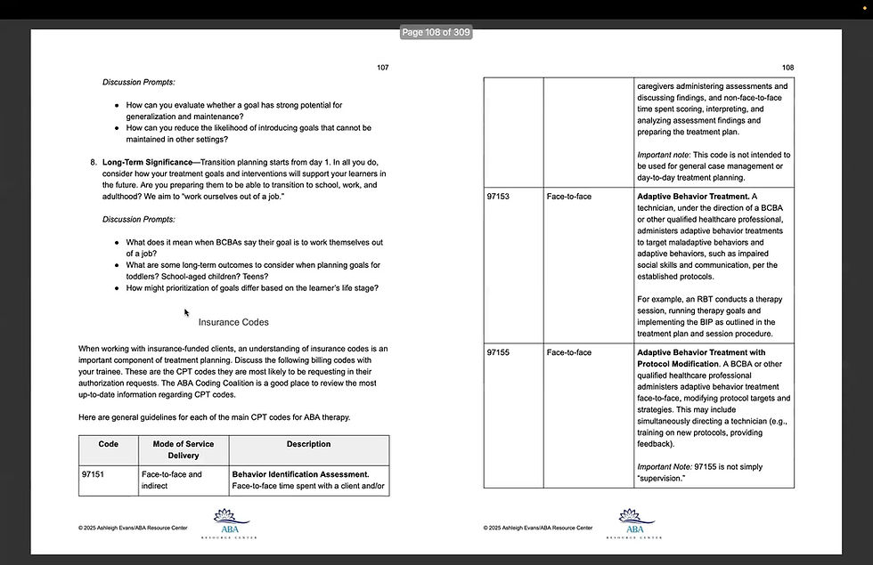 video sample of bcba supervision curriculum